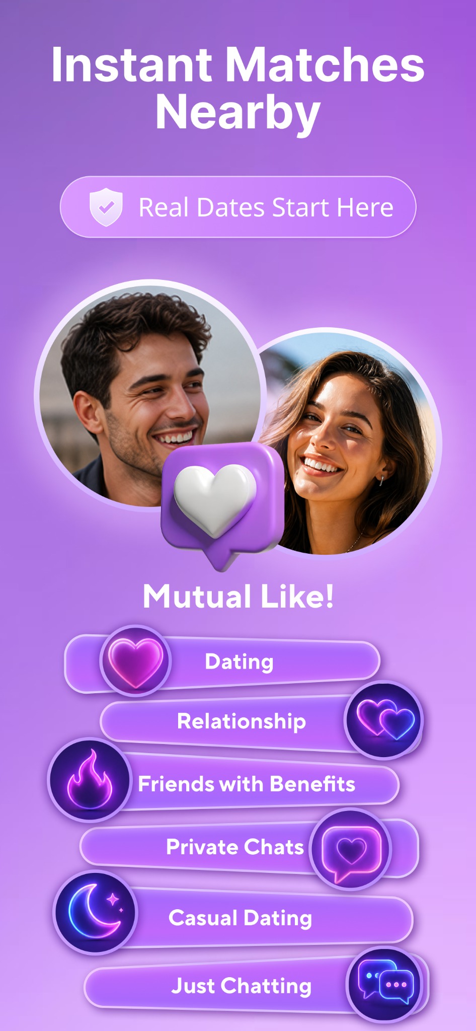Instant matches nearby screenshot