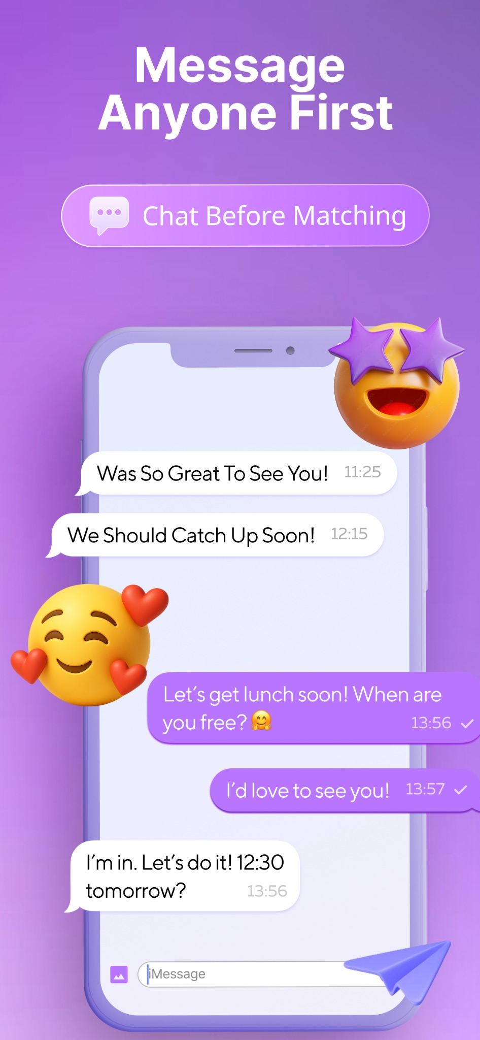 Message anyone first screenshot